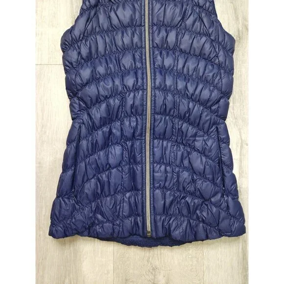 Athleta Downtime Vest Goose Down Puffer Zip Womens XXS - Picture 5 of 10